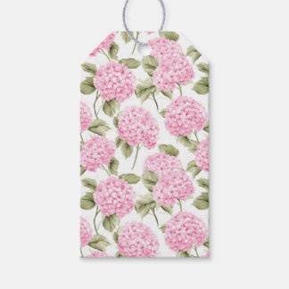 南部のピンクの紫陽花 ギフトタグ