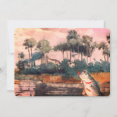 南部のブラックバスの誕生日 招待状 (正面)