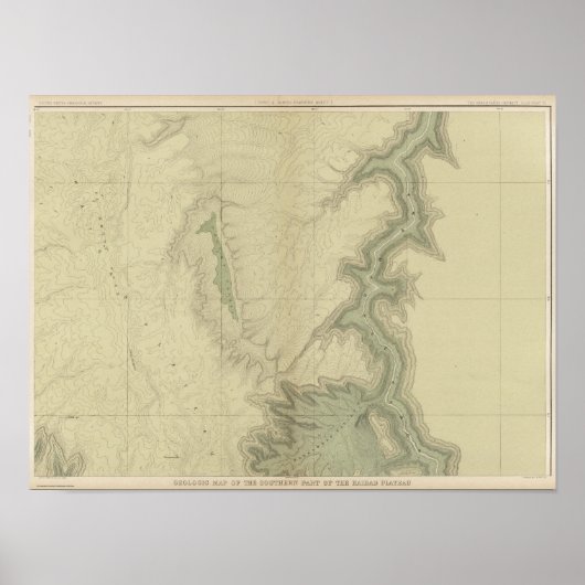 南部の地質図3 ポスター (正面)