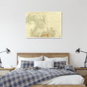 南部の地質図 キャンバスプリント (インサイチュ (寝室))