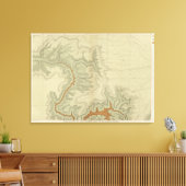 南部の地質図 キャンバスプリント (インサイチュ (リビング))