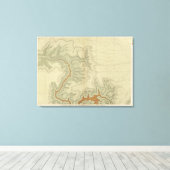 南部の地質図 キャンバスプリント (インサイチュ (ウッドフロア))