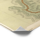 南部の地質図 ポスター (角)