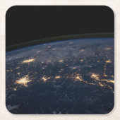 南部の州の市の光統一された。 スクエアペーパーコースター (正面)