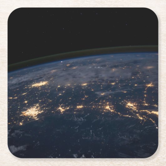 南部の州の市の光統一された。 スクエアペーパーコースター (正面)