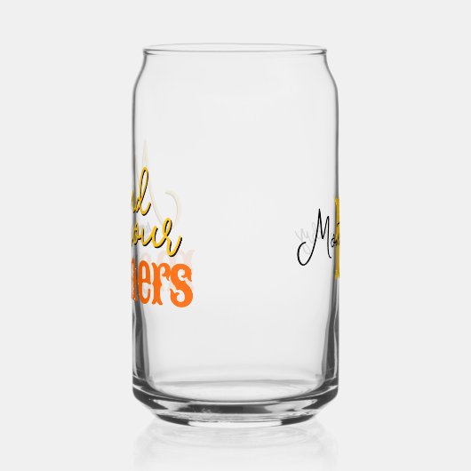 南部の引用文あなたのマナーを心にイエローモノグラム ガラス缶 (左)