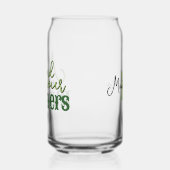 南部の引用文あなたのマナーを気にするグリーンモノグラム ガラス缶 (左)