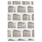 南部スタイルのココナッツフロスティングケーキのスライスデザート ミディアムペーパーバッグ (正面)