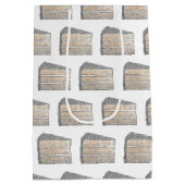 南部スタイルのココナッツフロスティングケーキのスライスデザート ミディアムペーパーバッグ (裏面)