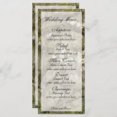 南部チャームのメニューカード メニュー (正面/裏面)