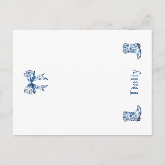 南部固有ブーツ ポストカード (正面)