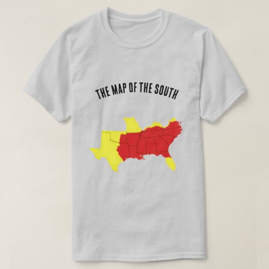 南部地図 Tシャツ (デザイン正面)