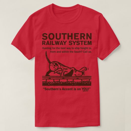 南部鉄道制度 Tシャツ (デザイン正面)