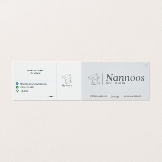 南野折り名刺 名刺 (外部フラット)