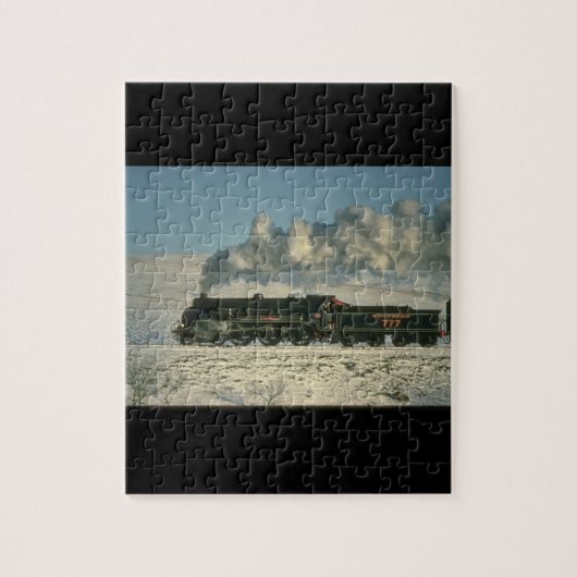 南鉄道のいいえ777_Steam列車 ジグソーパズル (縦)
