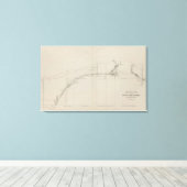 南鉱石チャンネルの縦断面 キャンバスプリント (インサイチュ (ウッドフロア))