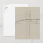 南鉱石チャンネルの縦断面 ポストカード (正面/裏面)