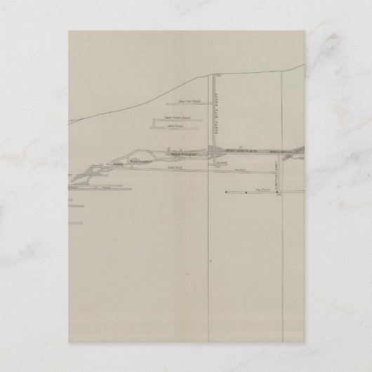 南鉱石チャンネルの縦断面 ポストカード (正面)