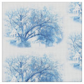 南青いカシToile ファブリック (クローズアップ)