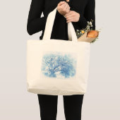南青いカシToile ラージトートバッグ (正面(商品))