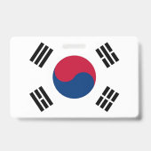 南韓の国旗が付いた名札です。 バッジ (裏面)