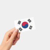 南韓の国旗が付いた名札です。 バッジ (手持ち)