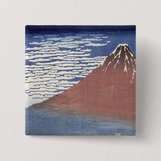 南風が付いている快晴 缶バッジ (正面)