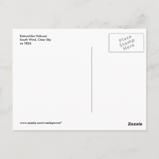 南風澄ん空 ポストカード (裏面)