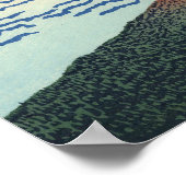 南風澄ん空（北斎） ポスター (角)