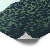 南風澄ん空、赤富士、葛飾北斎 ポスター (角)