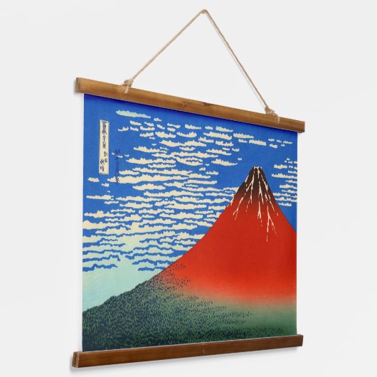 南風葛飾北斎澄ん1830 吊り下げ型タペストリー (傾斜あり)