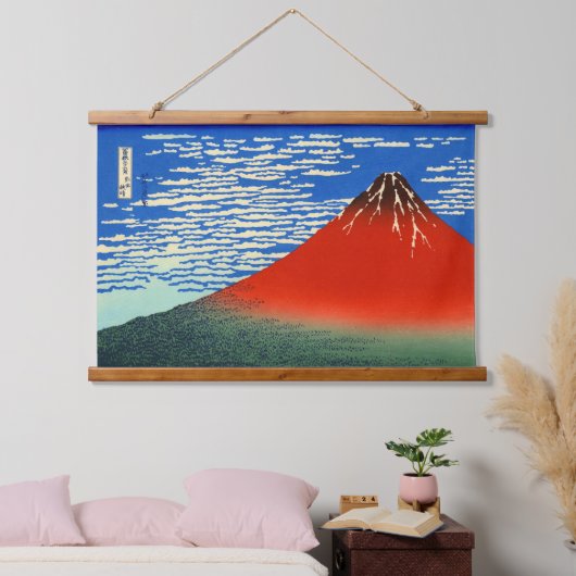 南風葛飾北斎澄ん1830 吊り下げ型タペストリー (寝室)