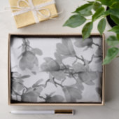 南黒く及び白いマグノリアの花 薄葉紙 (ギフト)