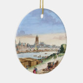 南(プリントに直面するブランクフルトの町の眺め セラミックオーナメント (右)