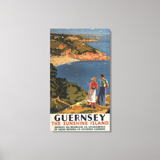 南/西素晴らし鉄道夫婦オンクリフ キャンバスプリント (正面)