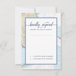 南#Florida#Nautical #Wedding 出欠カード