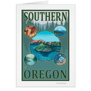 南OregonScenic旅行ポスター