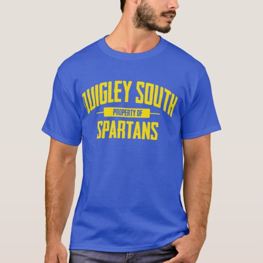 南Quigley - (今閉まる学校) Spartans Tシャツ (正面)