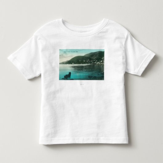 南SausalitoSausalito、カリフォルニアの海岸線の眺め トドラーTシャツ (正面)