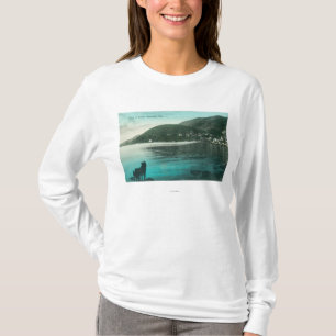 南SausalitoSausalito、カリフォルニアの海岸線の眺め Tシャツ