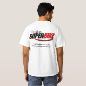 南Superbike 「T」のワイシャツ(薄い色) Tシャツ (裏面フル)
