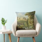 南WesからのDinhamのダムが付いているLudlowの城、 クッション (椅子)