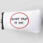 単おもしろいにタップ ゴルフヘッドカバー (正面)