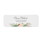 単なるエレガントクリスマスフローラ ラベル (正面)