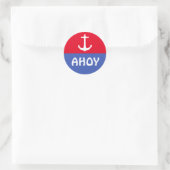 単なるシンボル – いかり+アイディア ラウンドシール (バッグ)