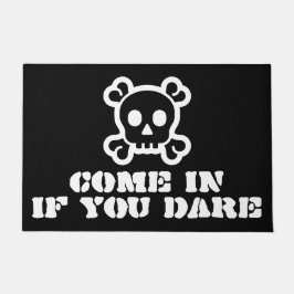 単なるシンボル – スカル&ボーン+アイディア ドアマット