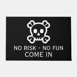 単なるシンボル – スカル&ボーン+アイディア ドアマット