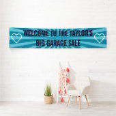 単なるシンボル – ハート+テキストとアイディア 横断幕 (インサイチュ)