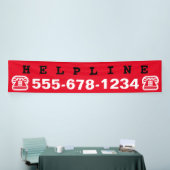 単なるシンボル – 電話+あなたのアイディア 横断幕 (トレードショー)