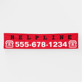 単なるシンボル – 電話+あなたのアイディア 横断幕